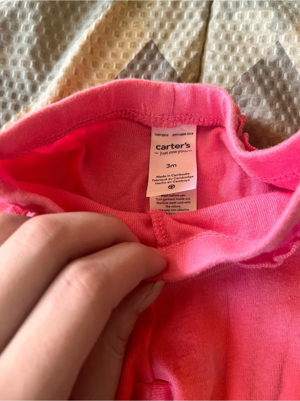 Carter's Bright Pink Ruffle Hem Leggings